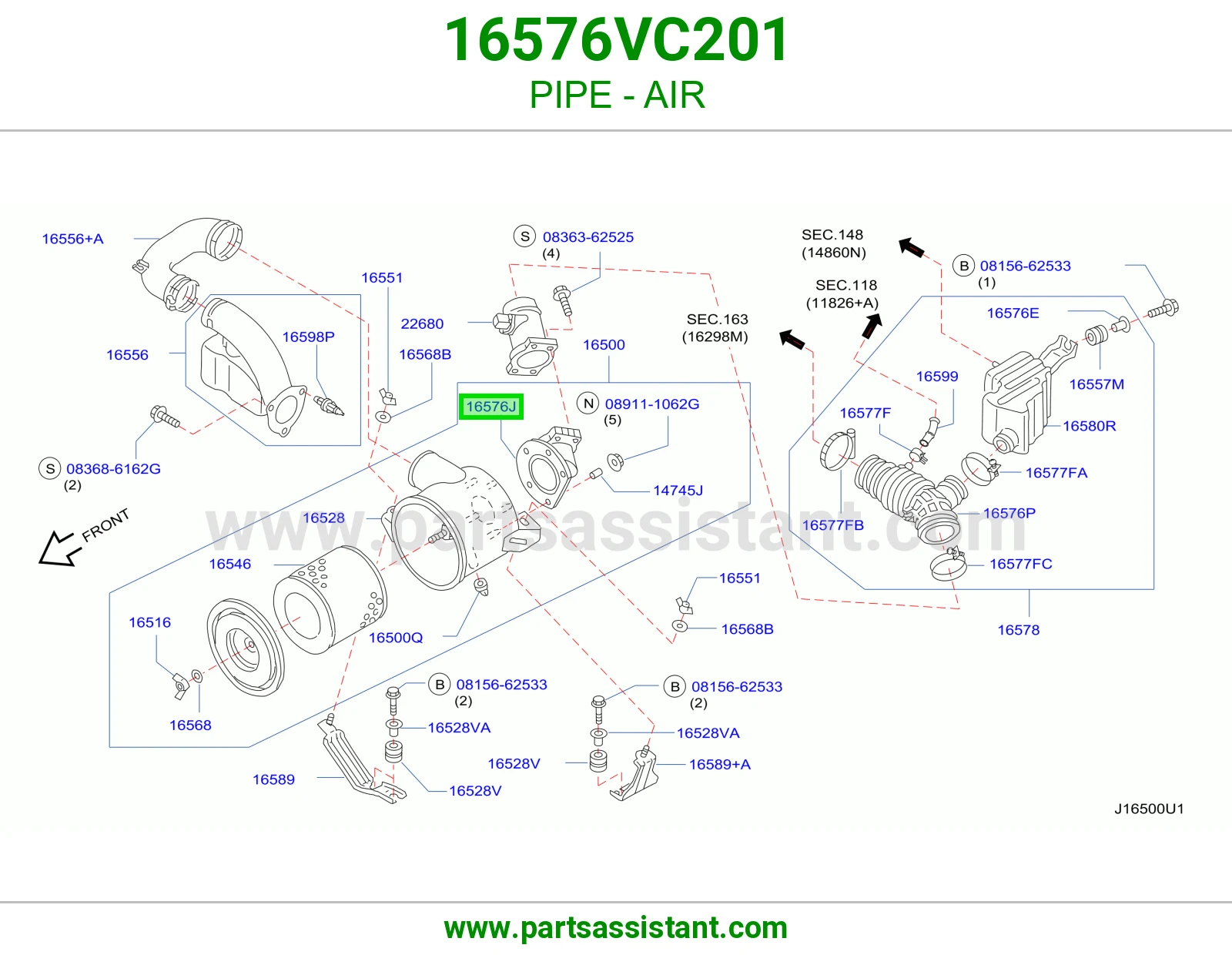 PIPE - AIR 16576VC201