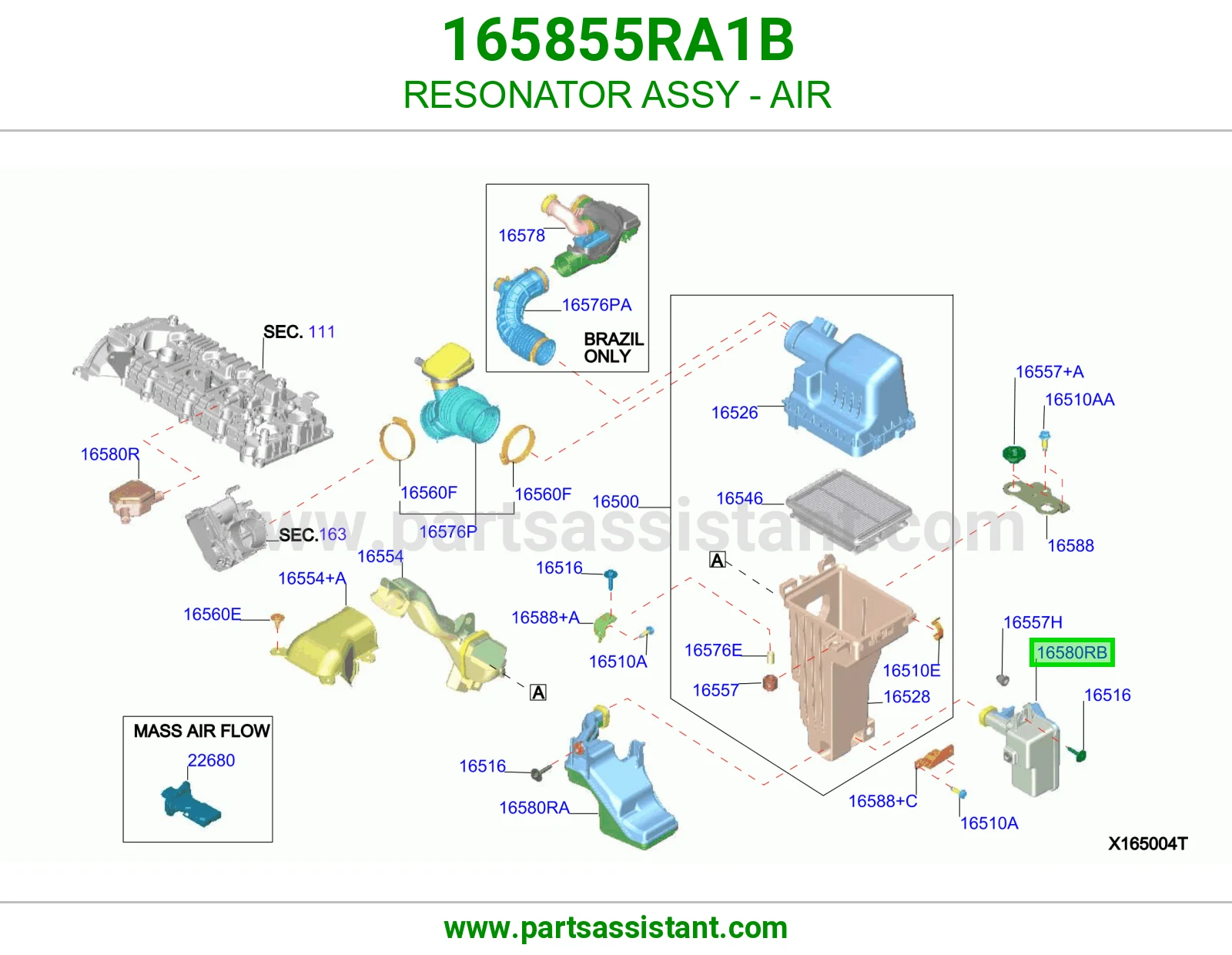 رنان هواء كامل 165855RA1B
