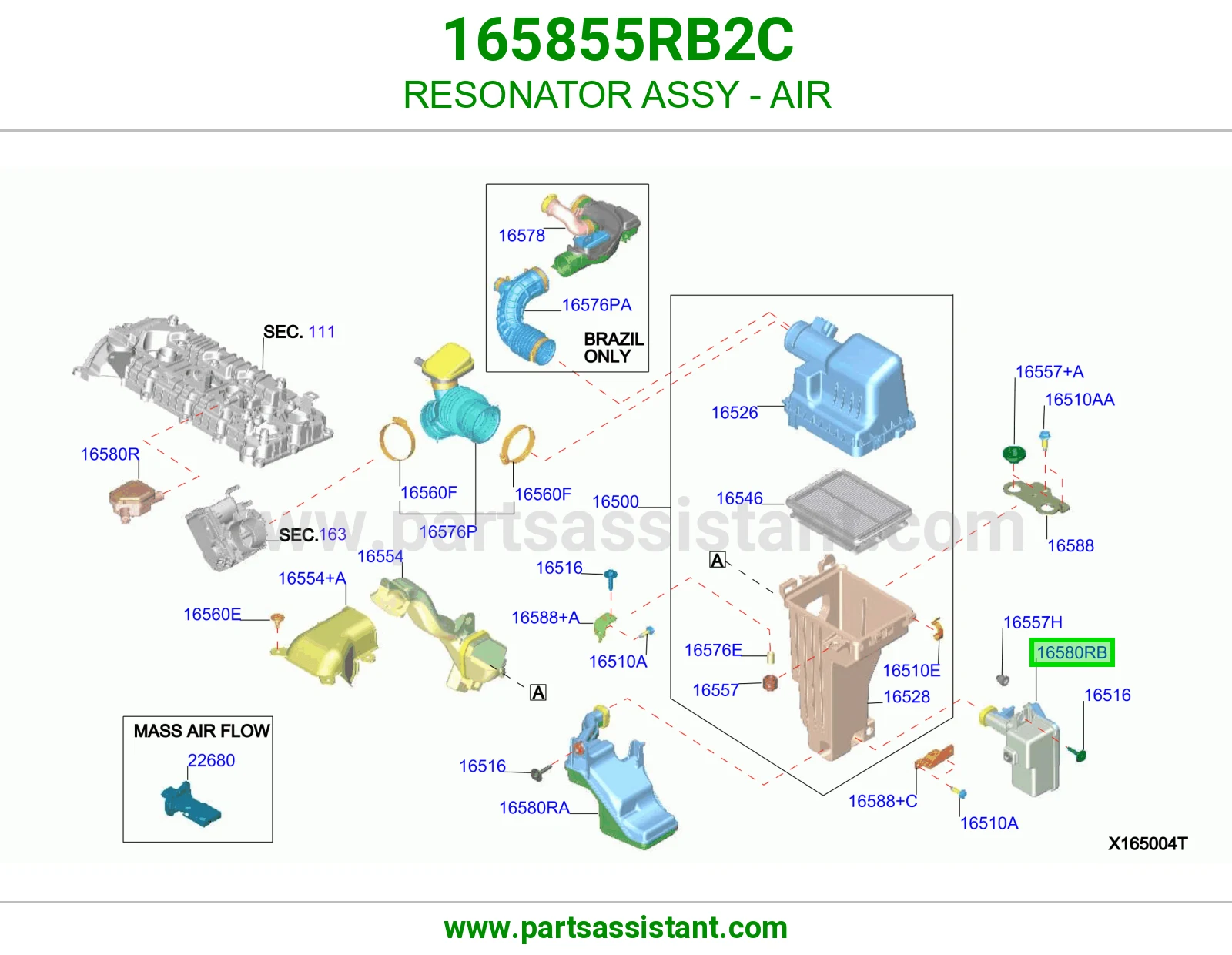 رنان هواء كامل 165855RB2C