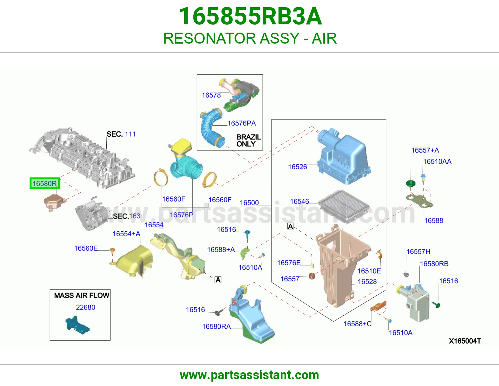 رنان هواء كامل 165855RB3A
