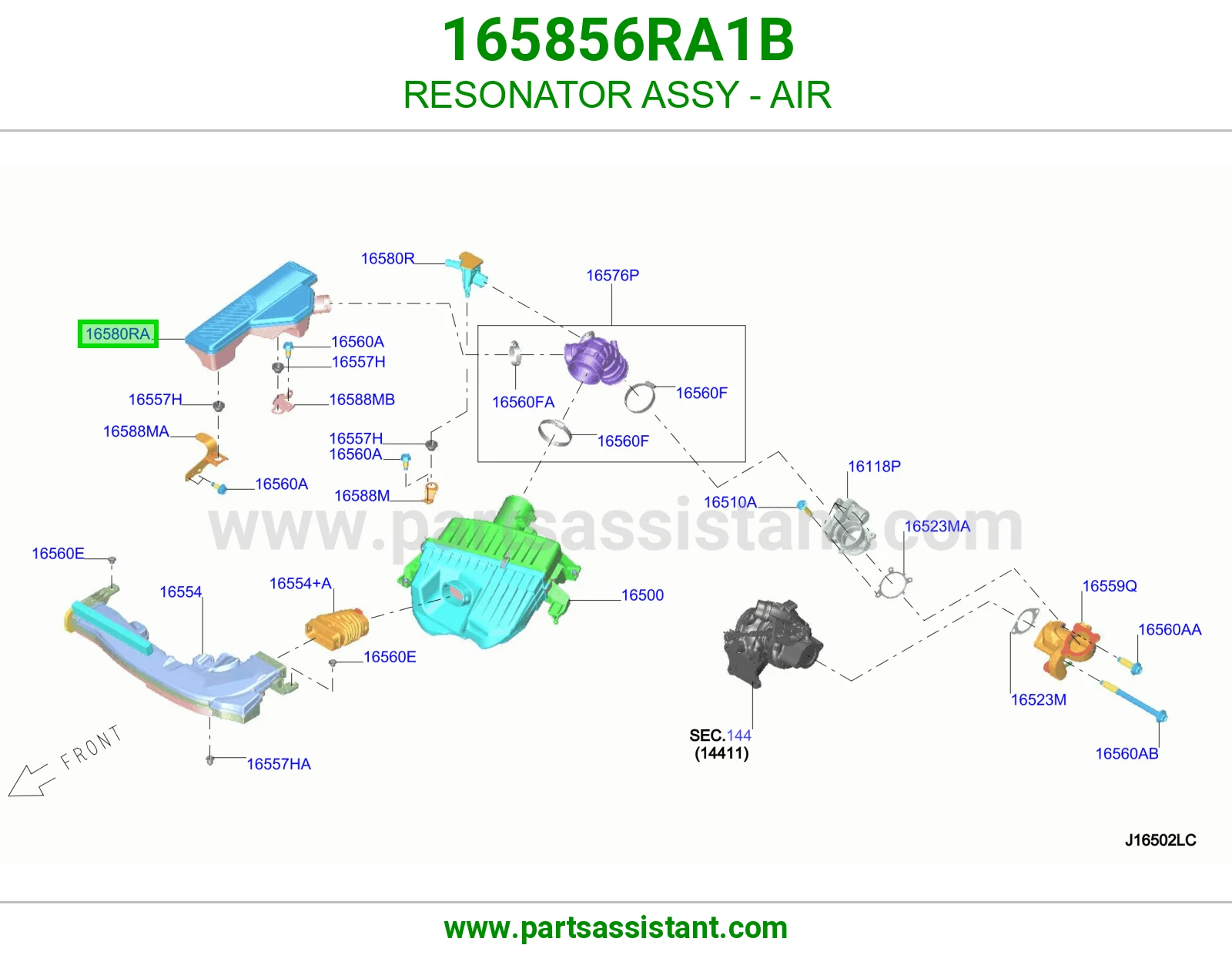 رنان هواء كامل 165856RA1B