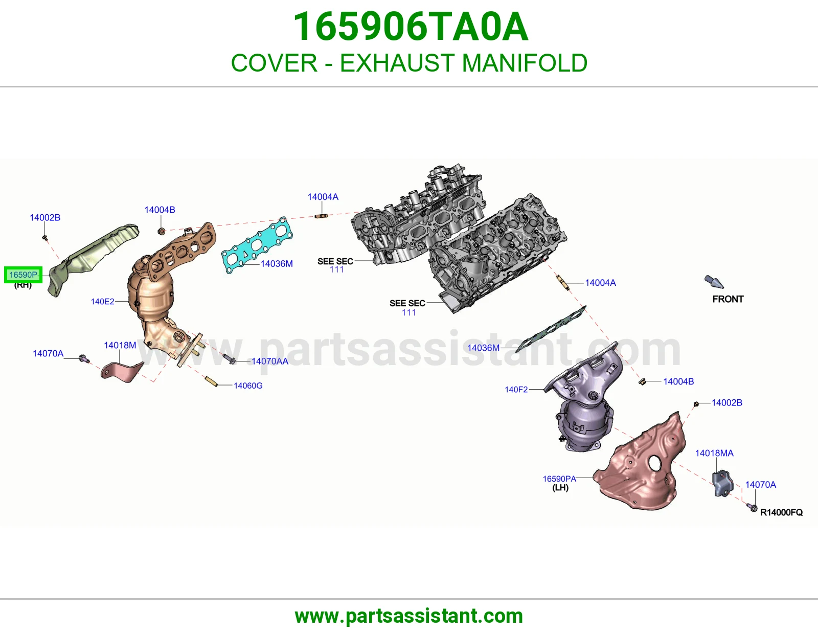 غطاء قزوز شكمان 165906TA0A