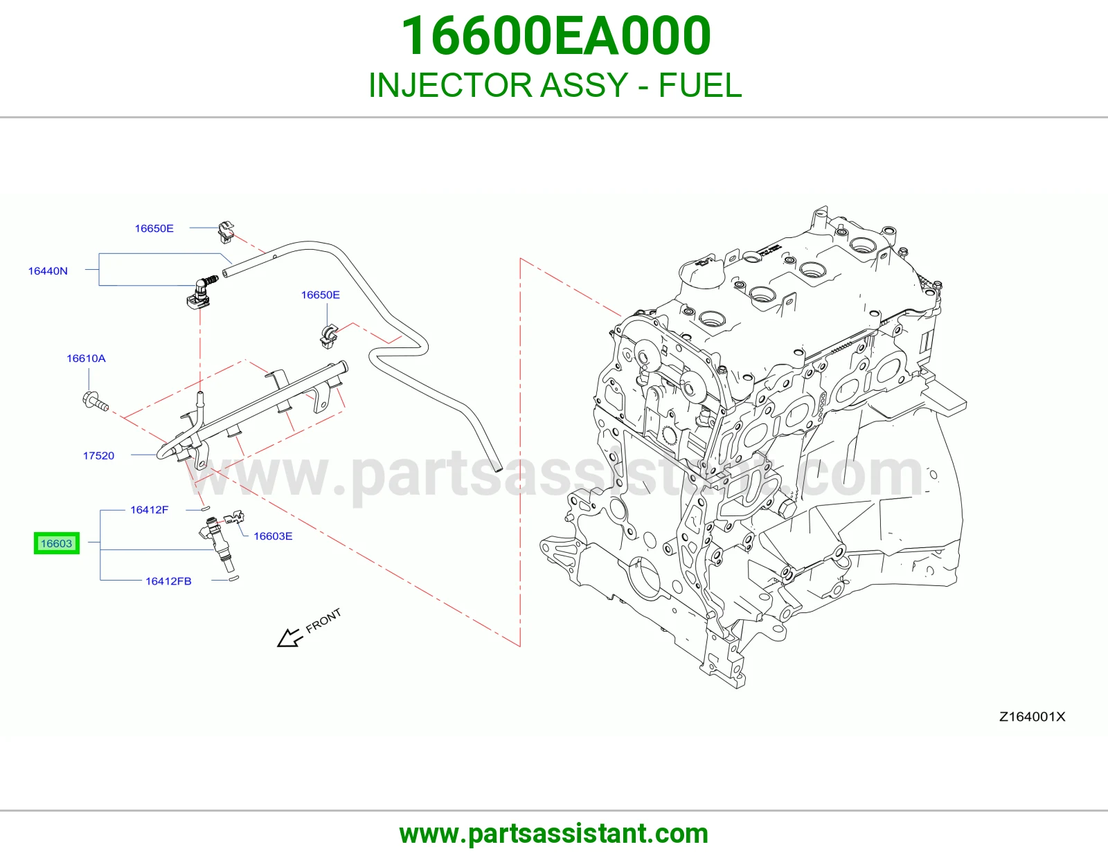 بخاخ بنزين 16600EA000