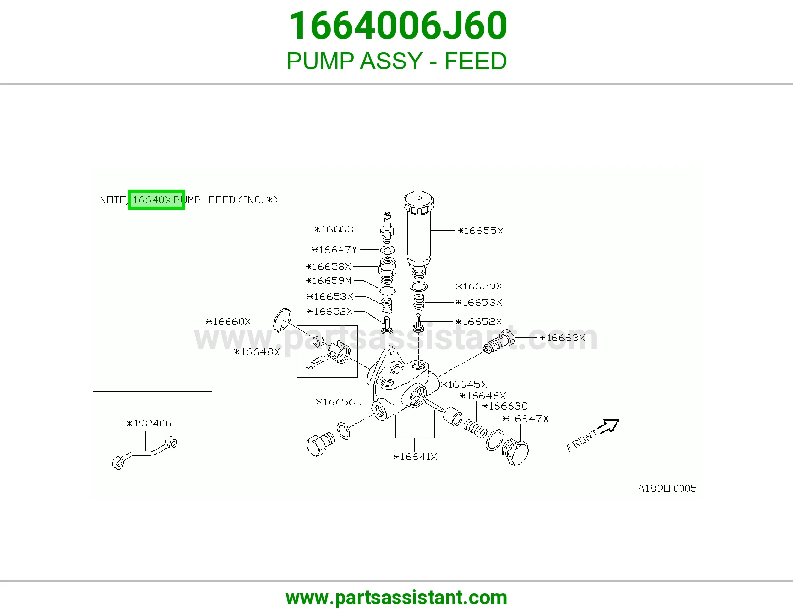 طرمبة تغذية كاملة 1664006J60