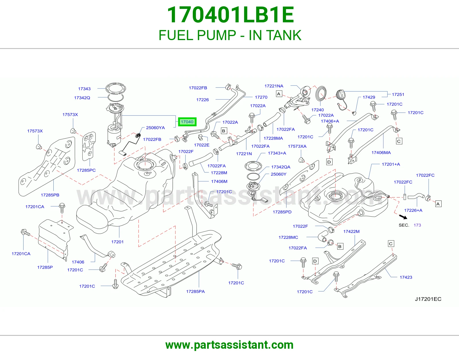 طرمبه بنزين مع عوامه 170401LB1E