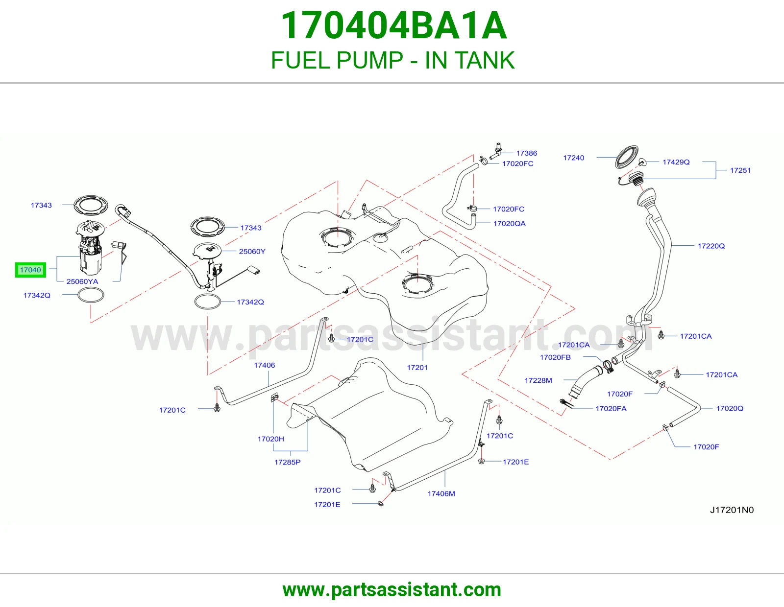طرمبه بنزين مع عوامه 170404BA1A