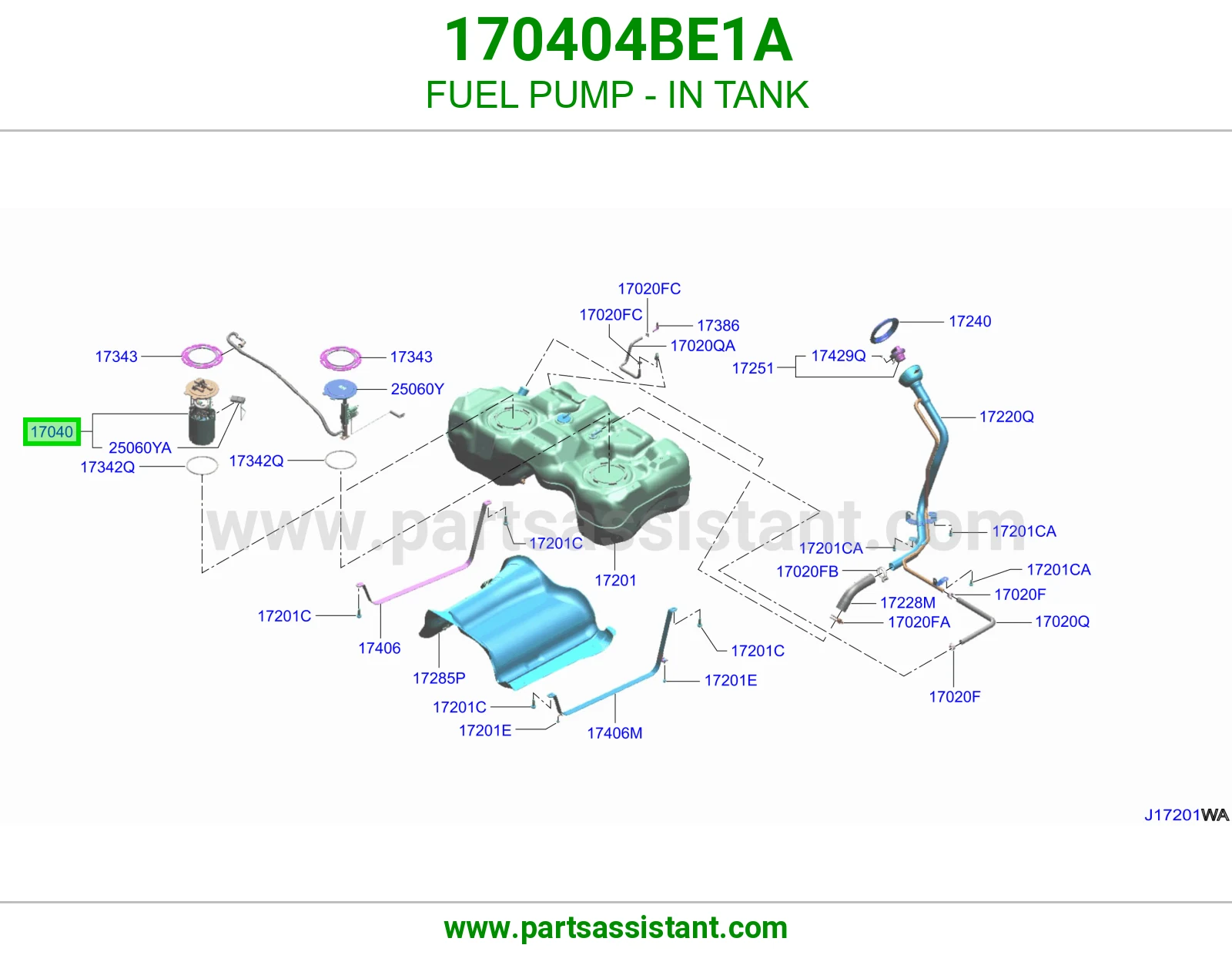 طرمبه بنزين مع عوامه 170404BE1A