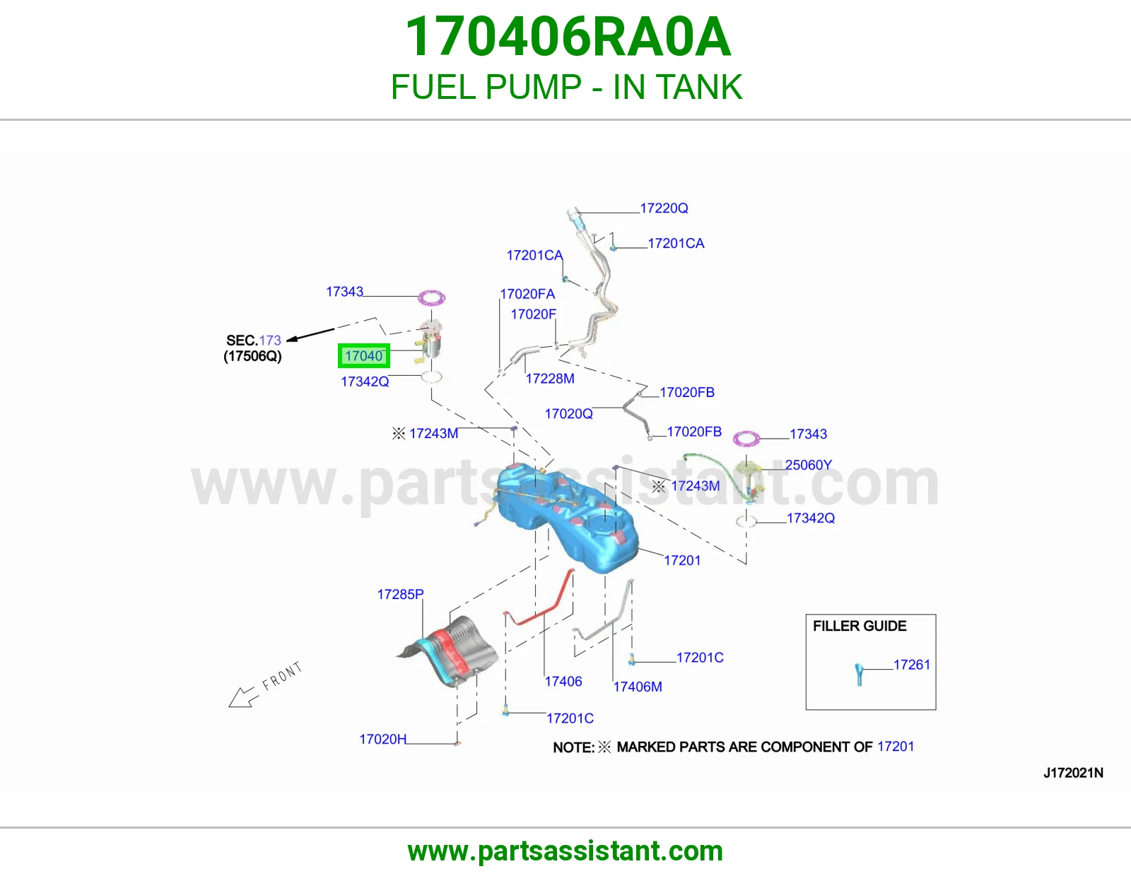 طرمبه بنزين مع عوامه 170406RA0A