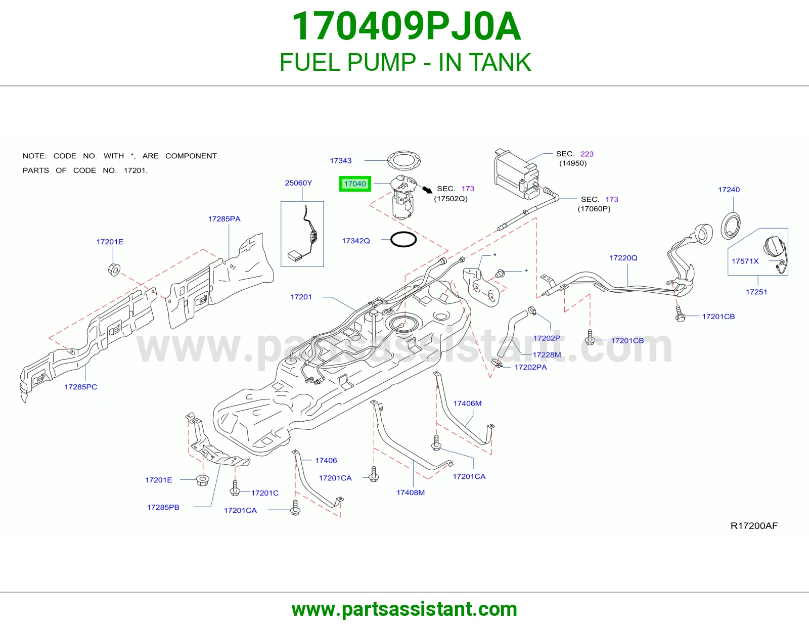 طرمبه بنزين مع عوامه 170409PJ0A