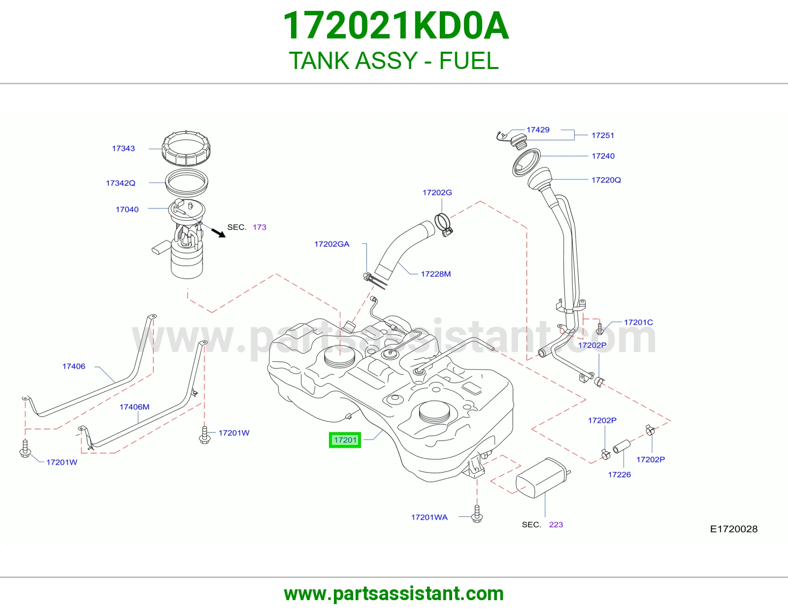تانكي بنزين 172021KD0A