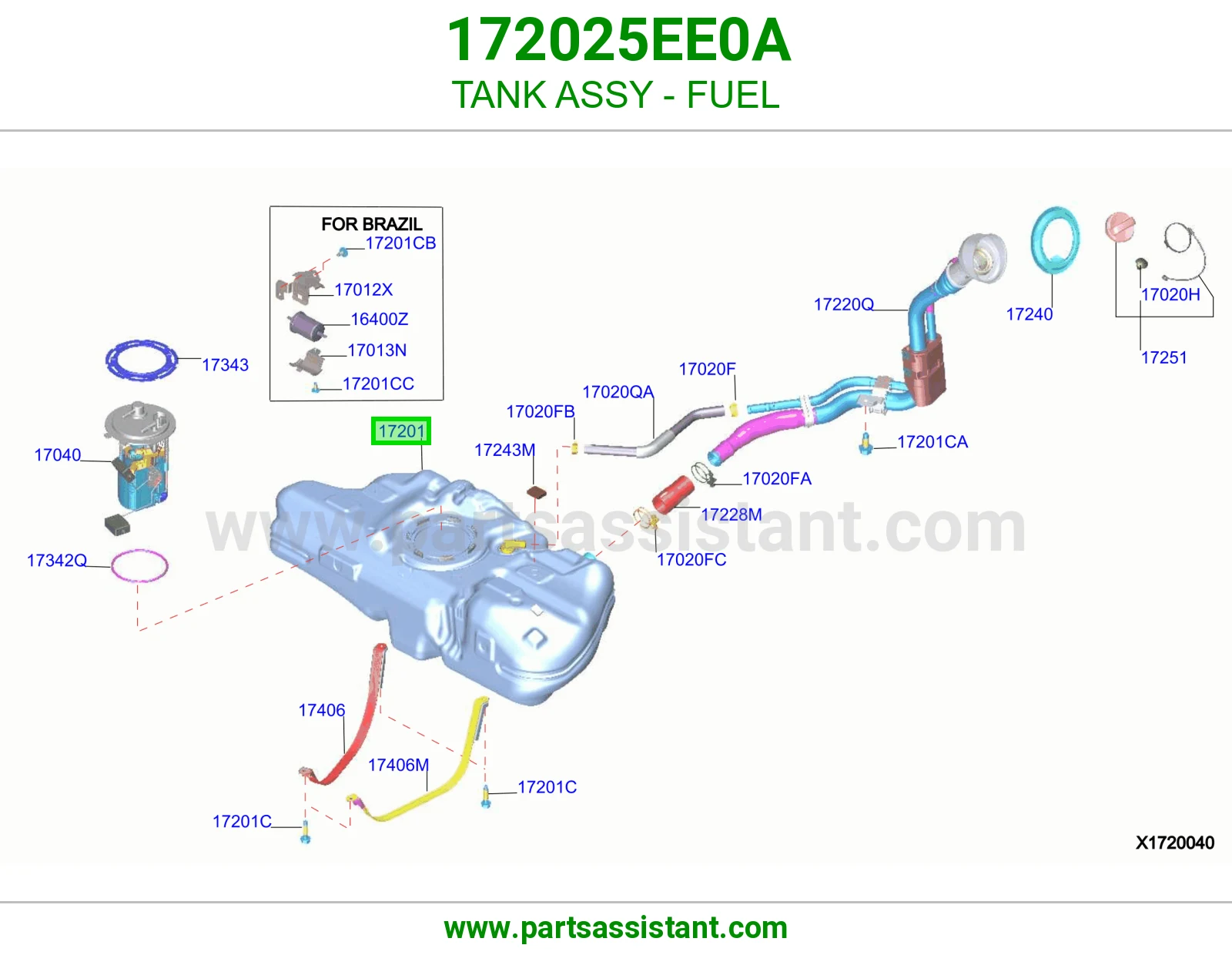 تانكي بنزين 172025EE0A
