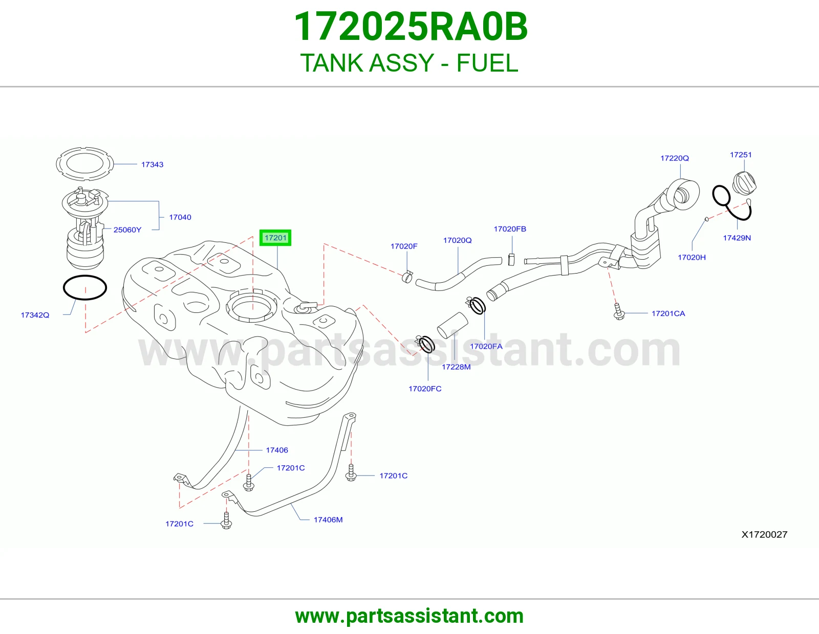 تانكي بنزين 172025RA0B