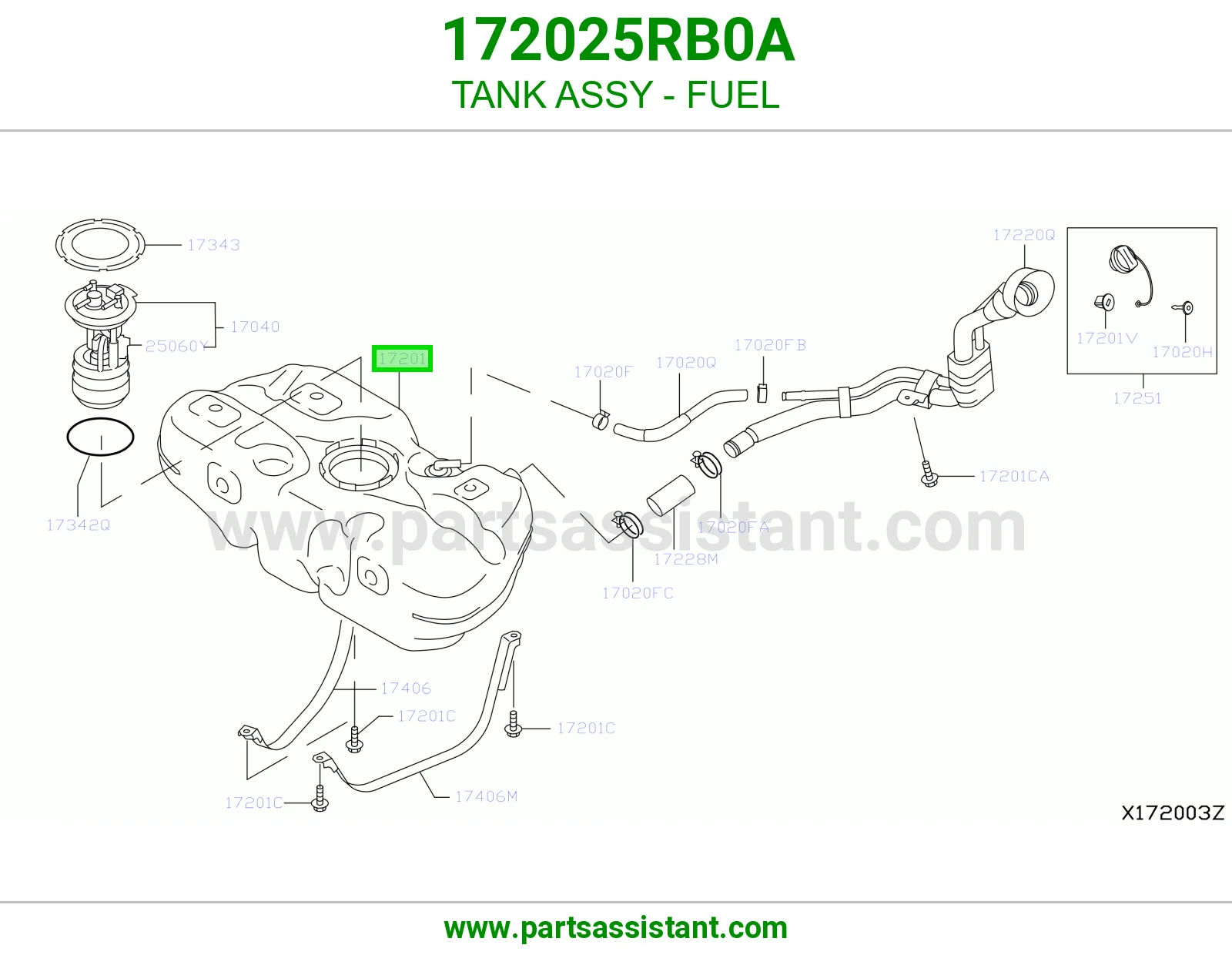 تانكي بنزين 172025RB0A
