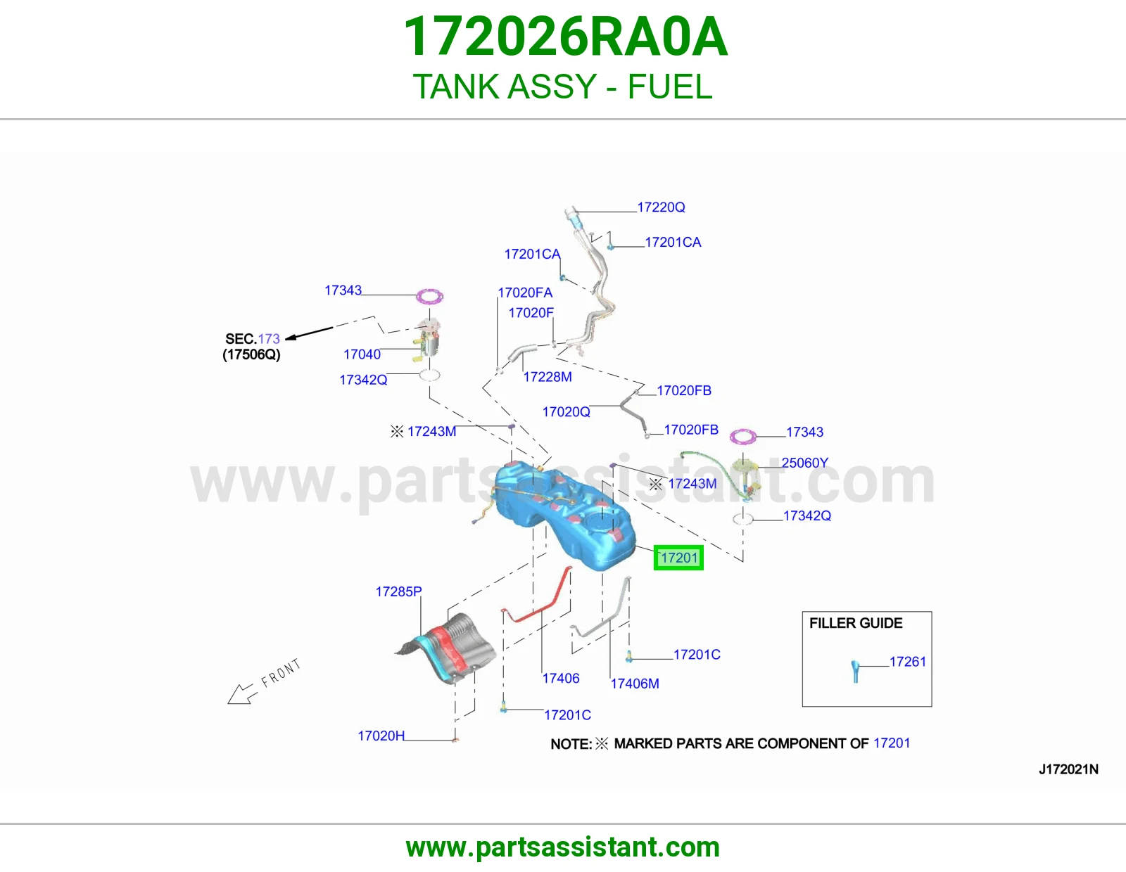 تانكي بنزين 172026RA0A