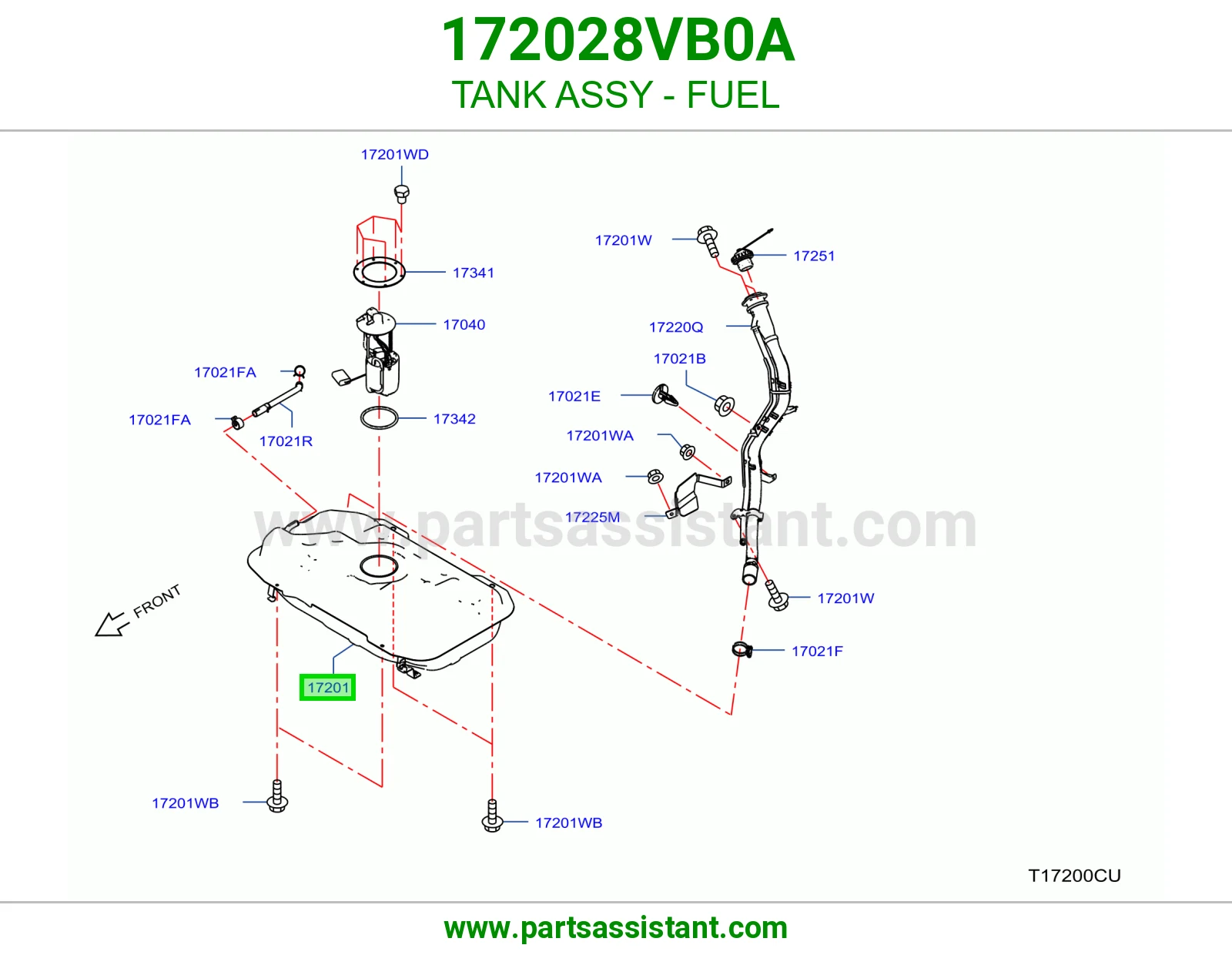 تانكي بنزين 172028VB0A