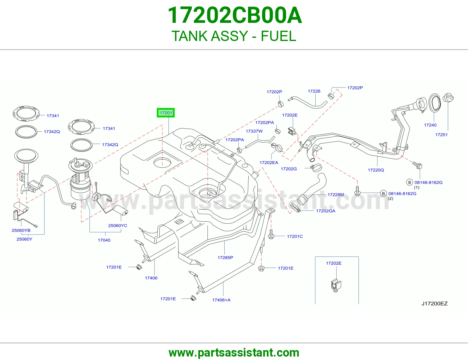 تانكي بنزين 17202CB00A