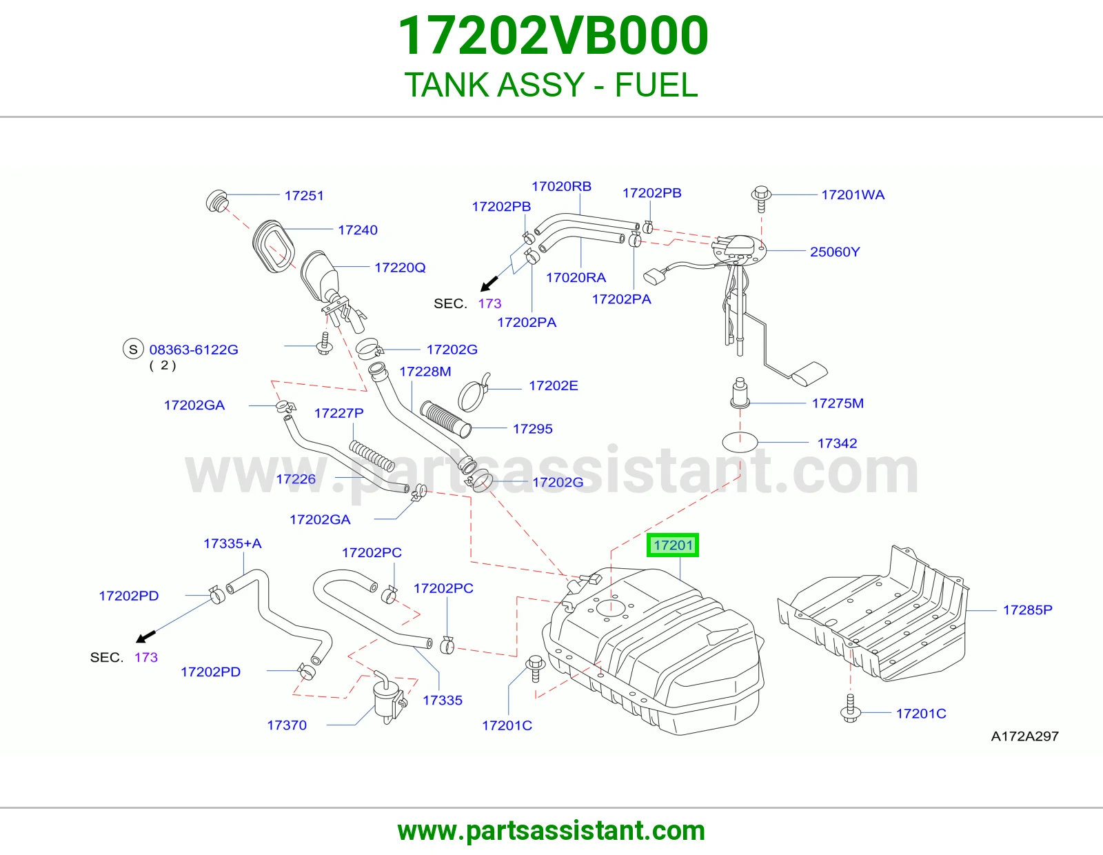 تانكي بنزين 17202VB000