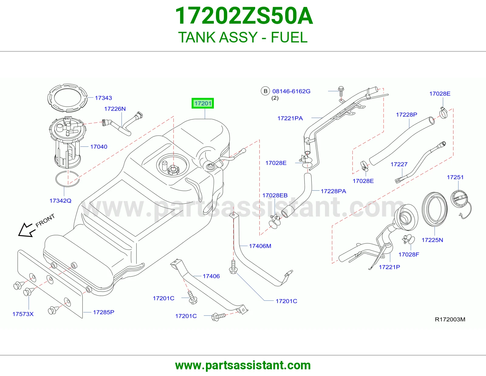 تانكي بنزين 17202ZS50A
