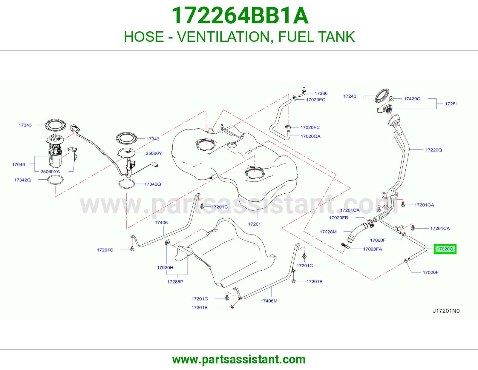 لي تهوية تانكي بنزين 172264BB1A