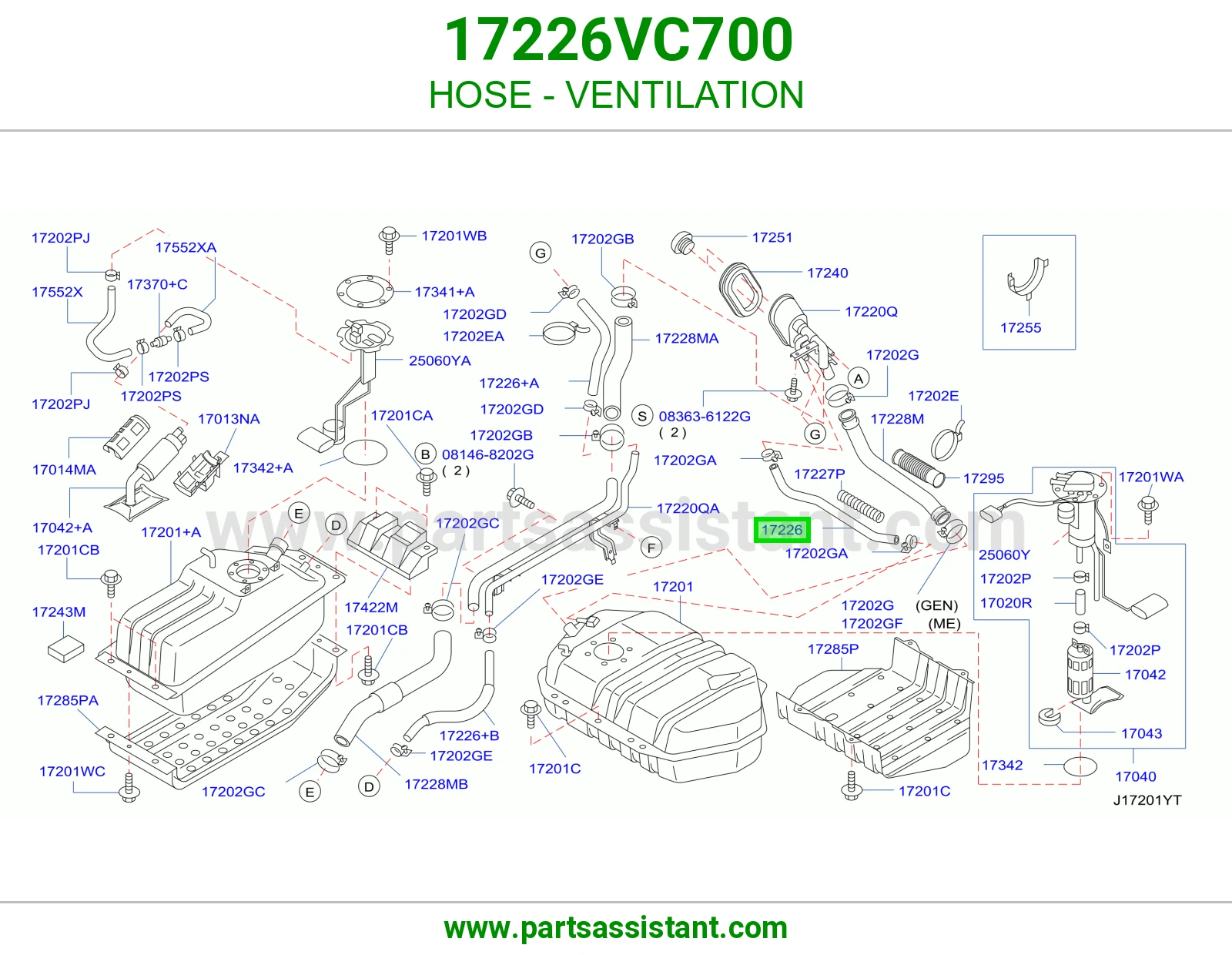 لي تهوية 17226VC700