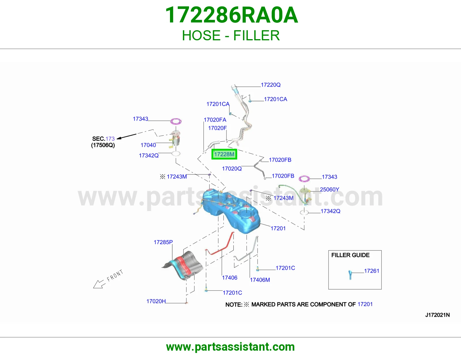 لي فتحة تعبئة 172286RA0A