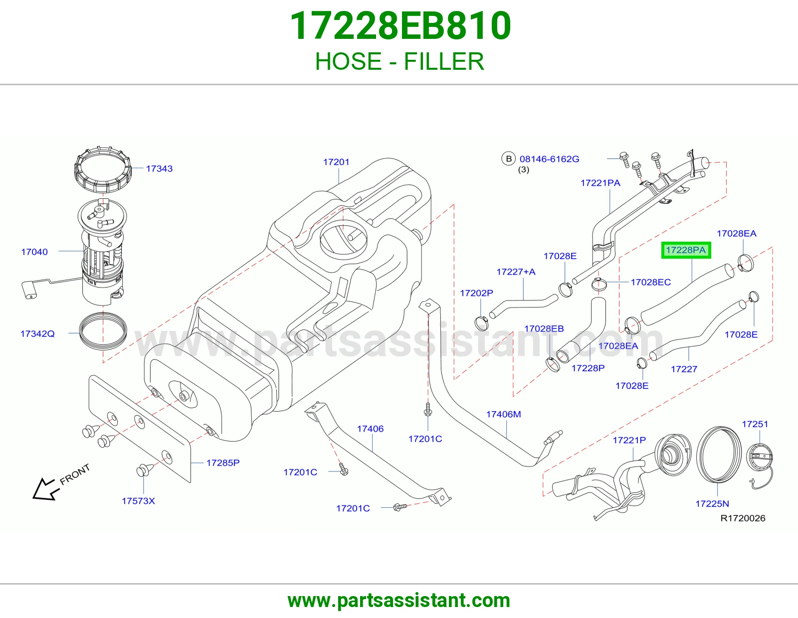 لي فتحة تعبئة 17228EB810