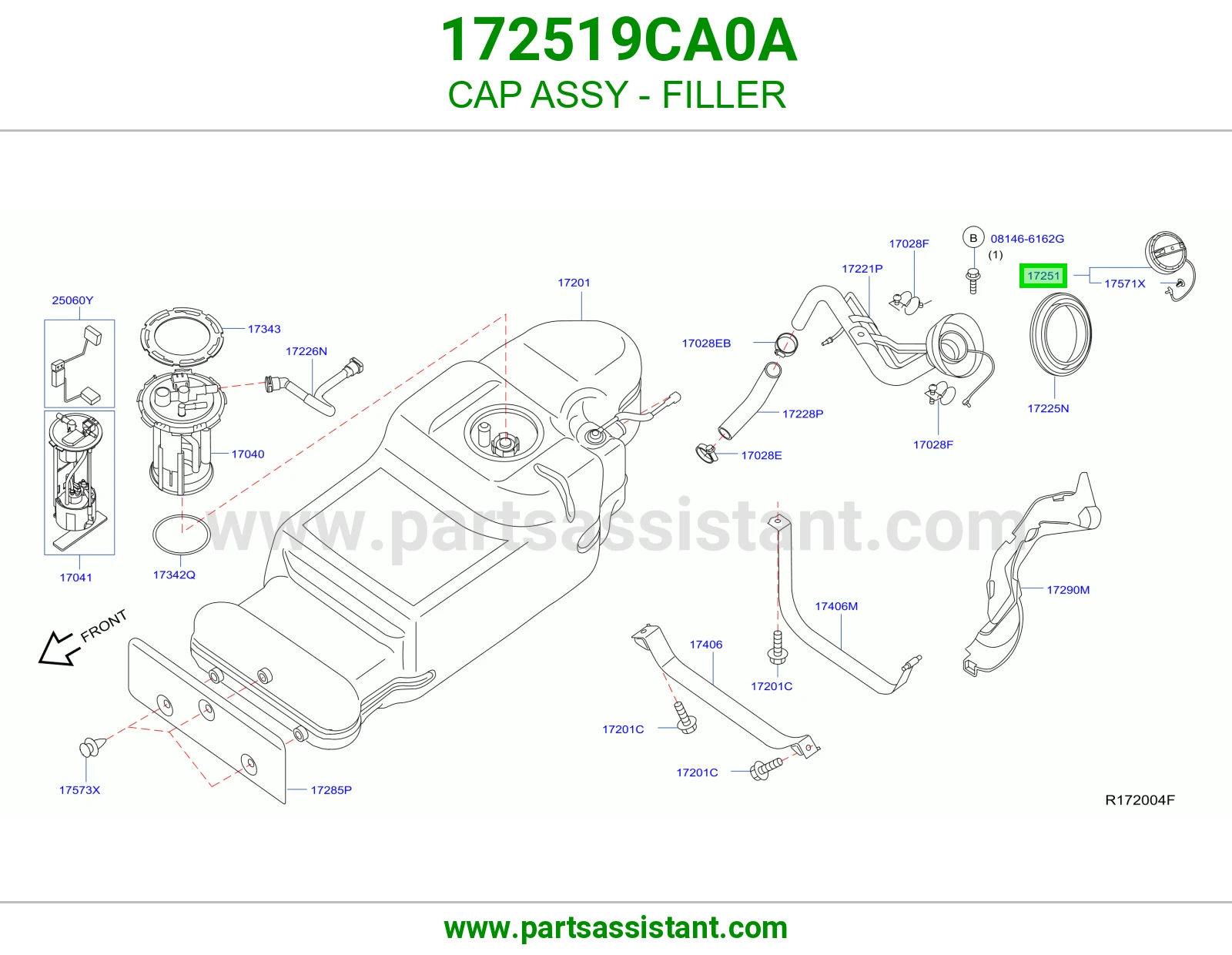 غطا تانكي بنزين 172519CA0A