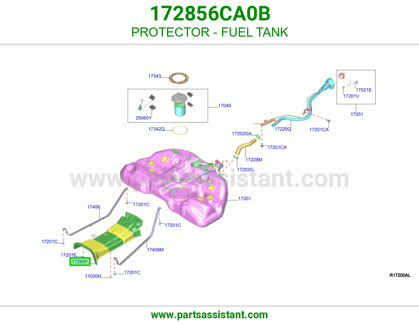 واقي تانكي بنزين 172856CA0B
