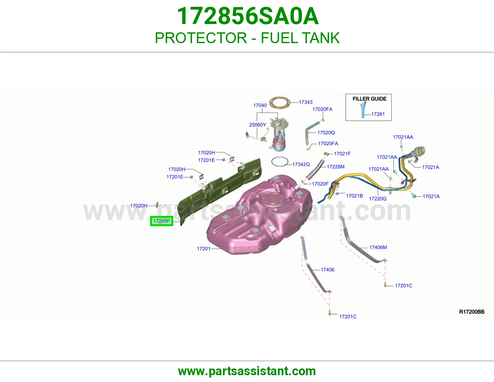 واقي تانكي بنزين 172856SA0A