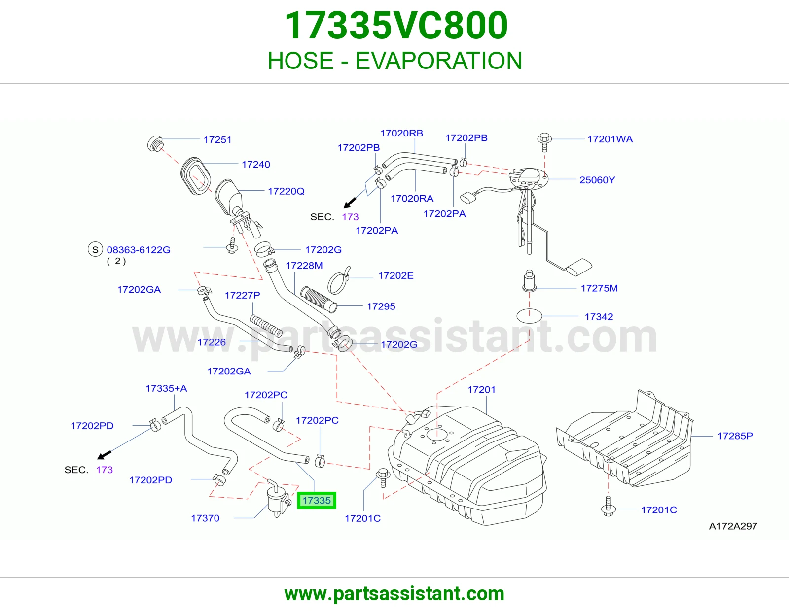 لي تبخر البنزين 17335VC800