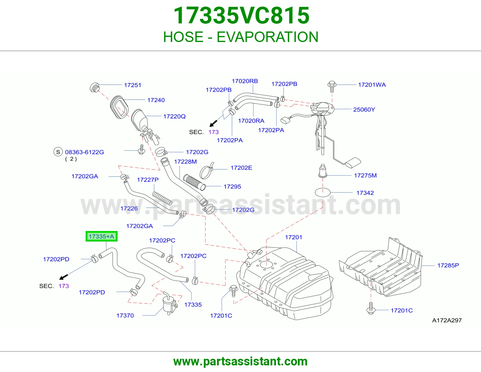 لي تبخر البنزين 17335VC815