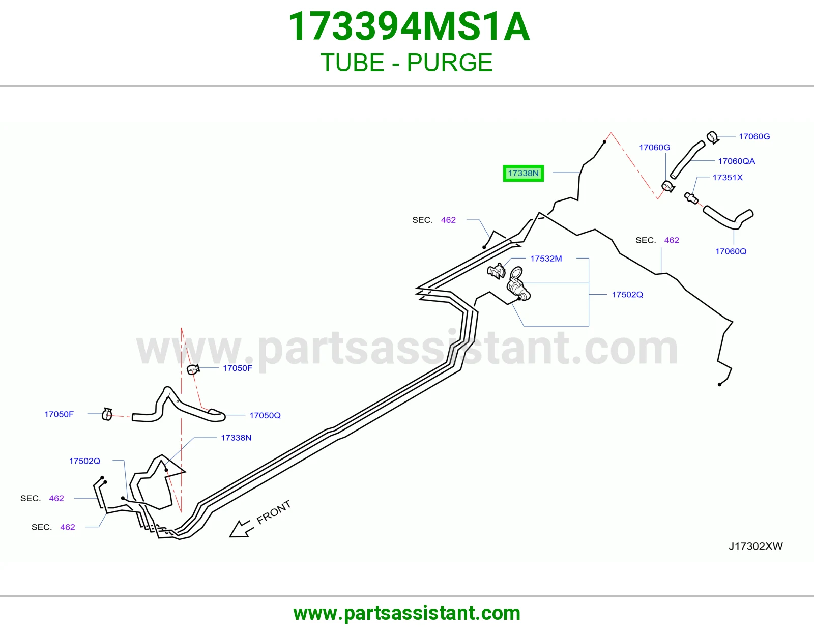 ماسورة تنفيس 173394MS1A