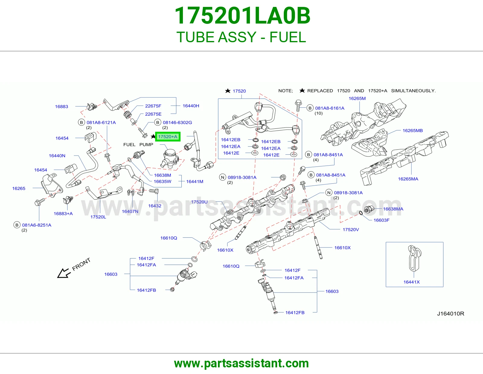 ماسورة بنزين كاملة 175201LA0B