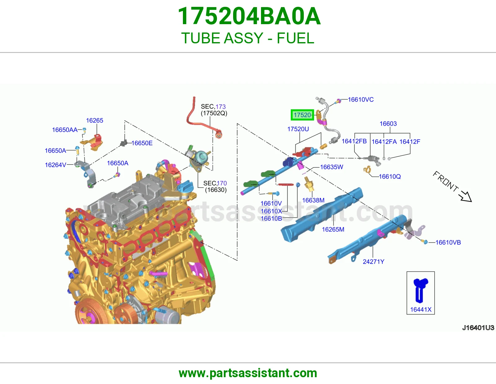 ماسورة بنزين كاملة 175204BA0A