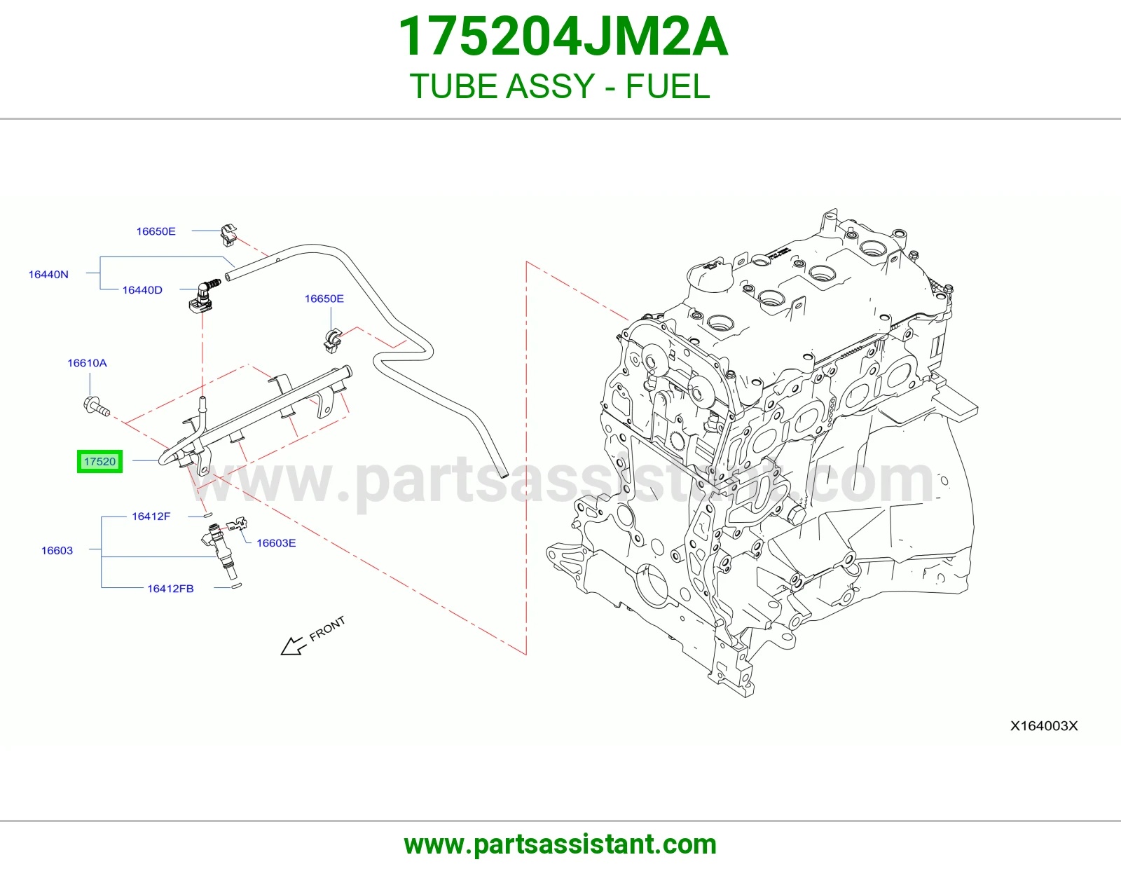 ماسورة بنزين كاملة 175204JM2A