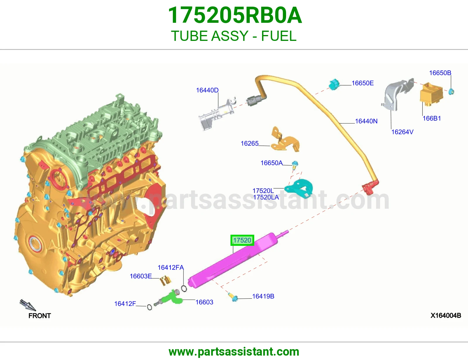 ماسورة بنزين كاملة 175205RB0A