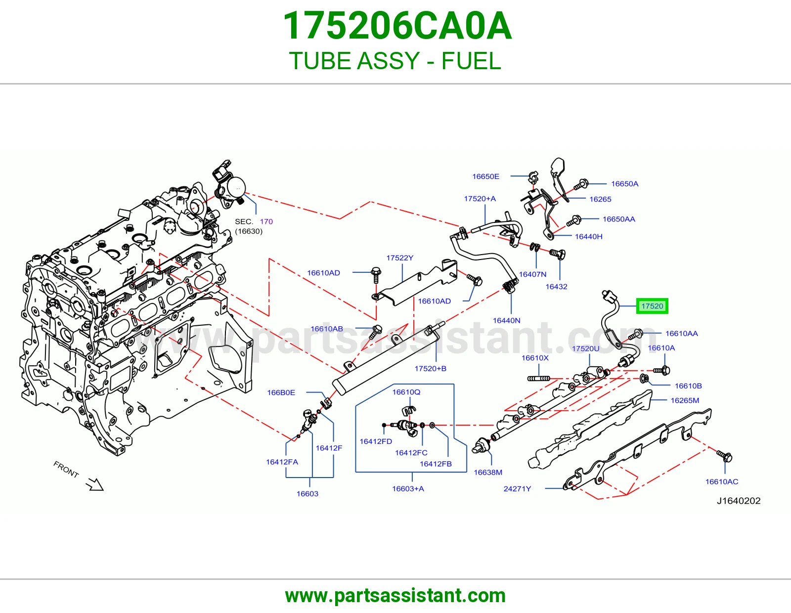 ماسورة بنزين كاملة 175206CA0A