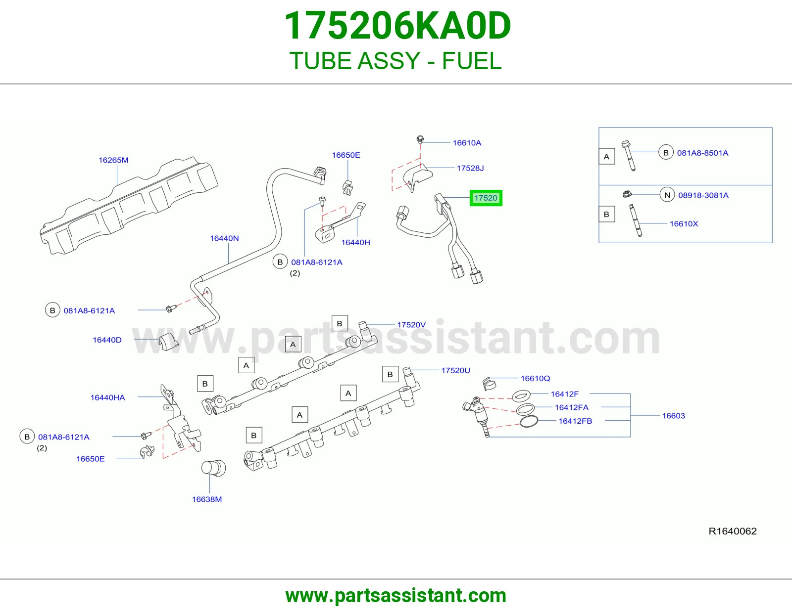 ماسورة بنزين كاملة 175206KA0D