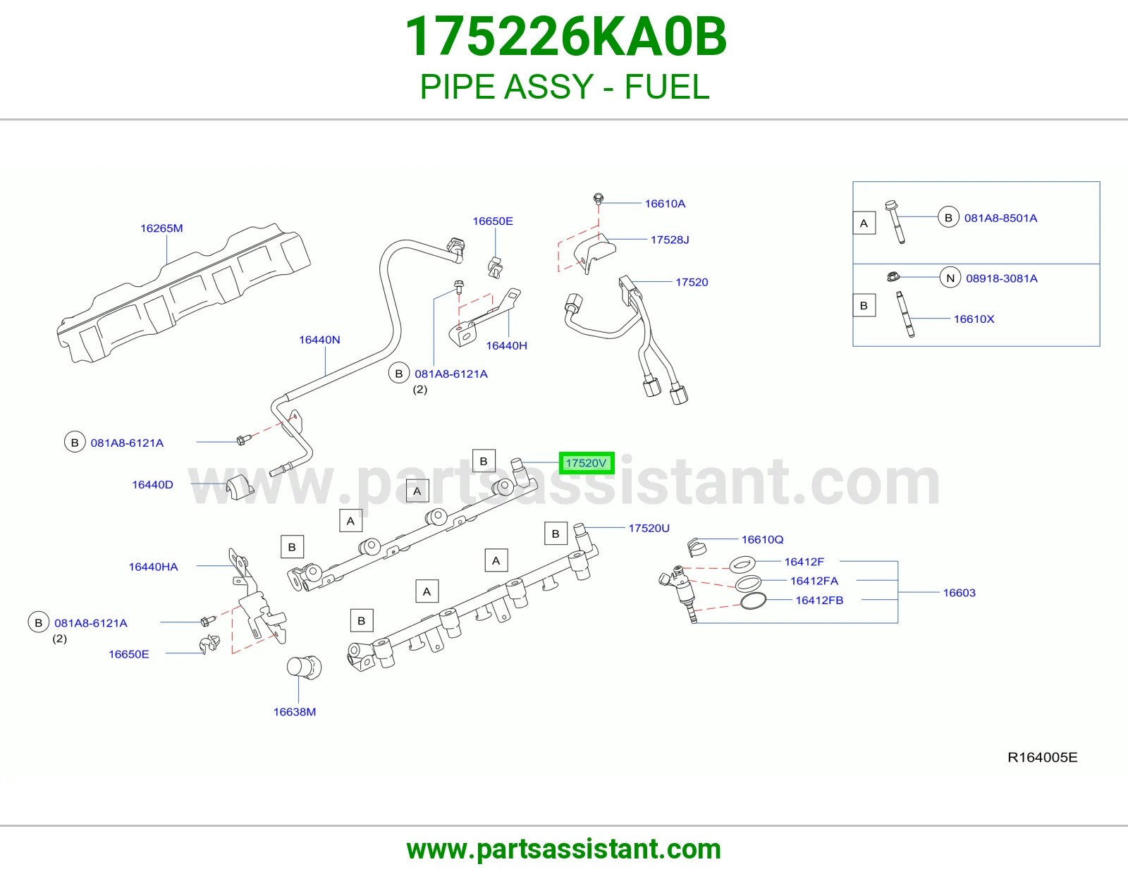 ماسورة بنزين كاملة 175226KA0B