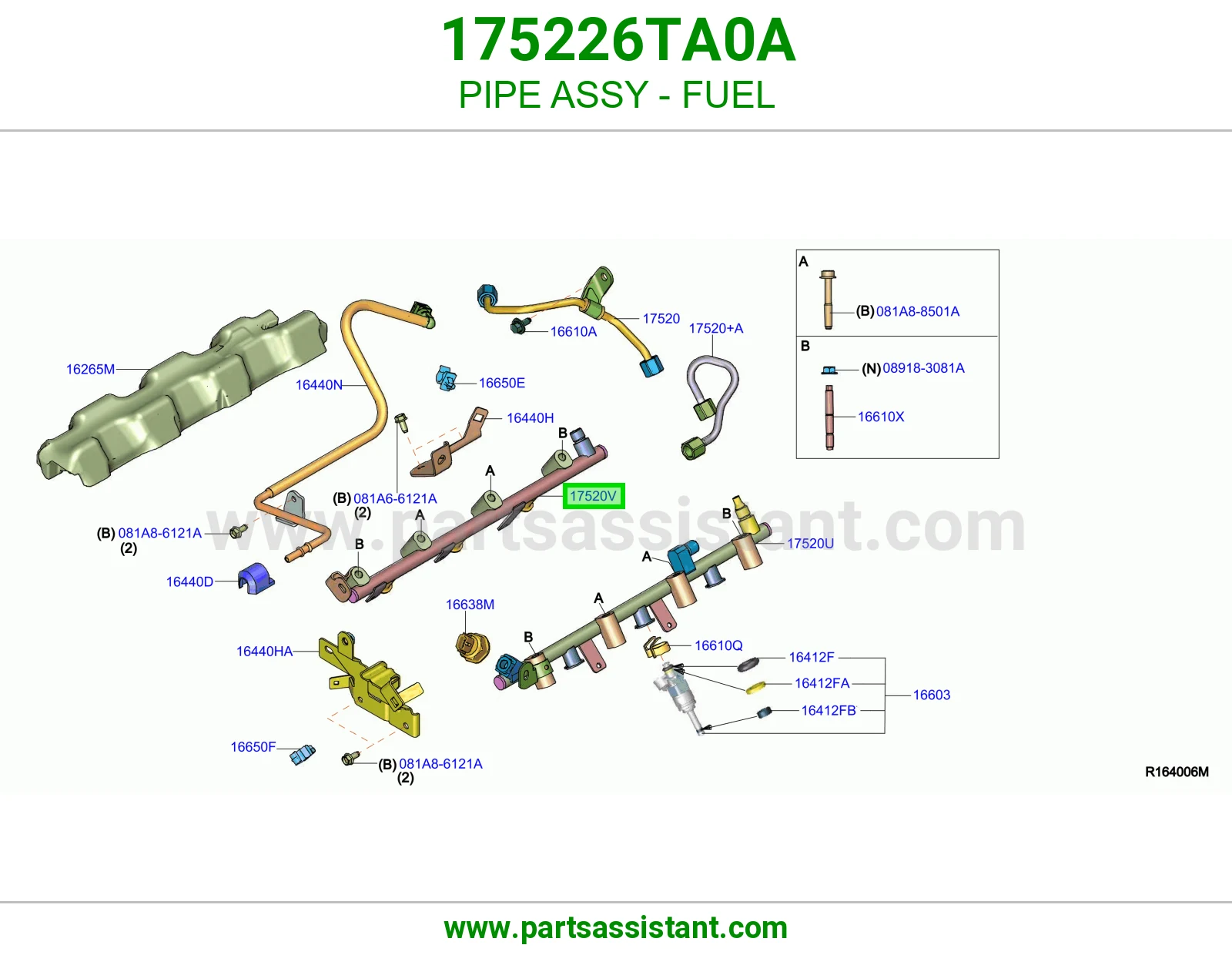 ماسورة بنزين كاملة 175226TA0A