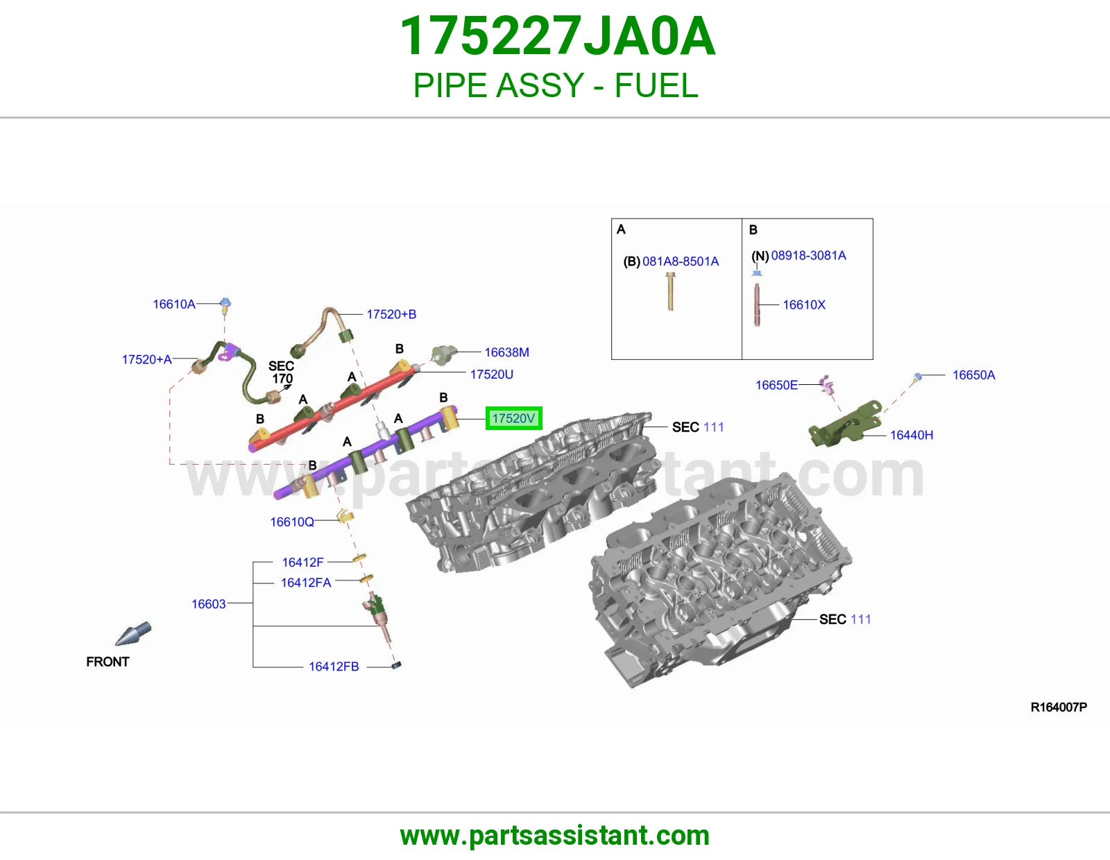 ماسورة بنزين كاملة 175227JA0A