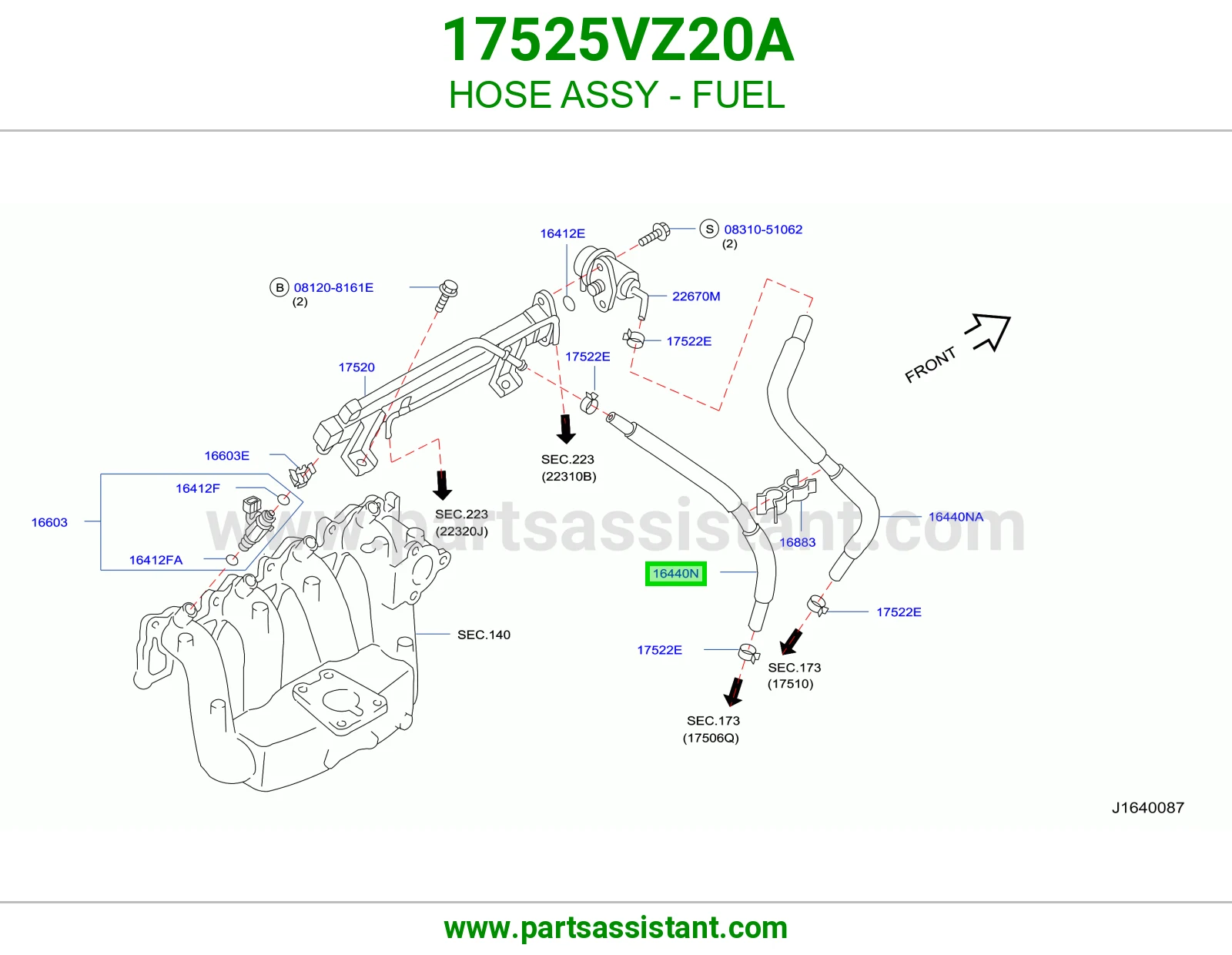 لي بنزين كامل 17525VZ20A