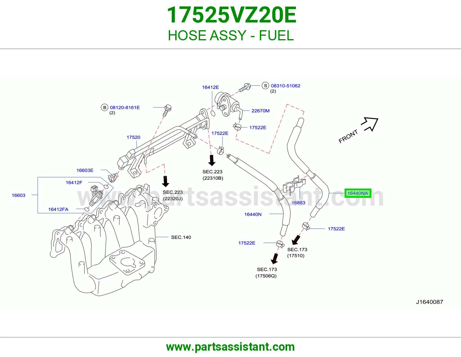 لي بنزين كامل 17525VZ20E