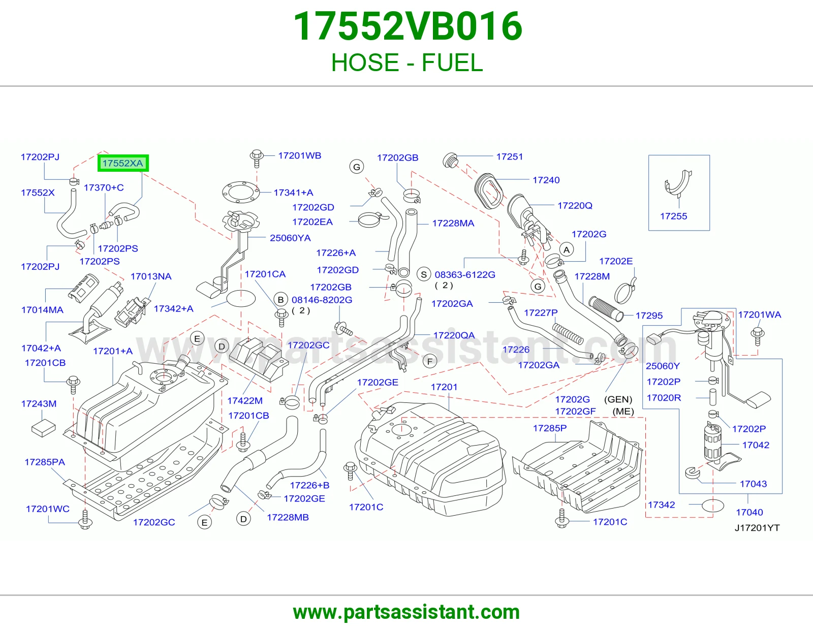 لي بنزين 17552VB016