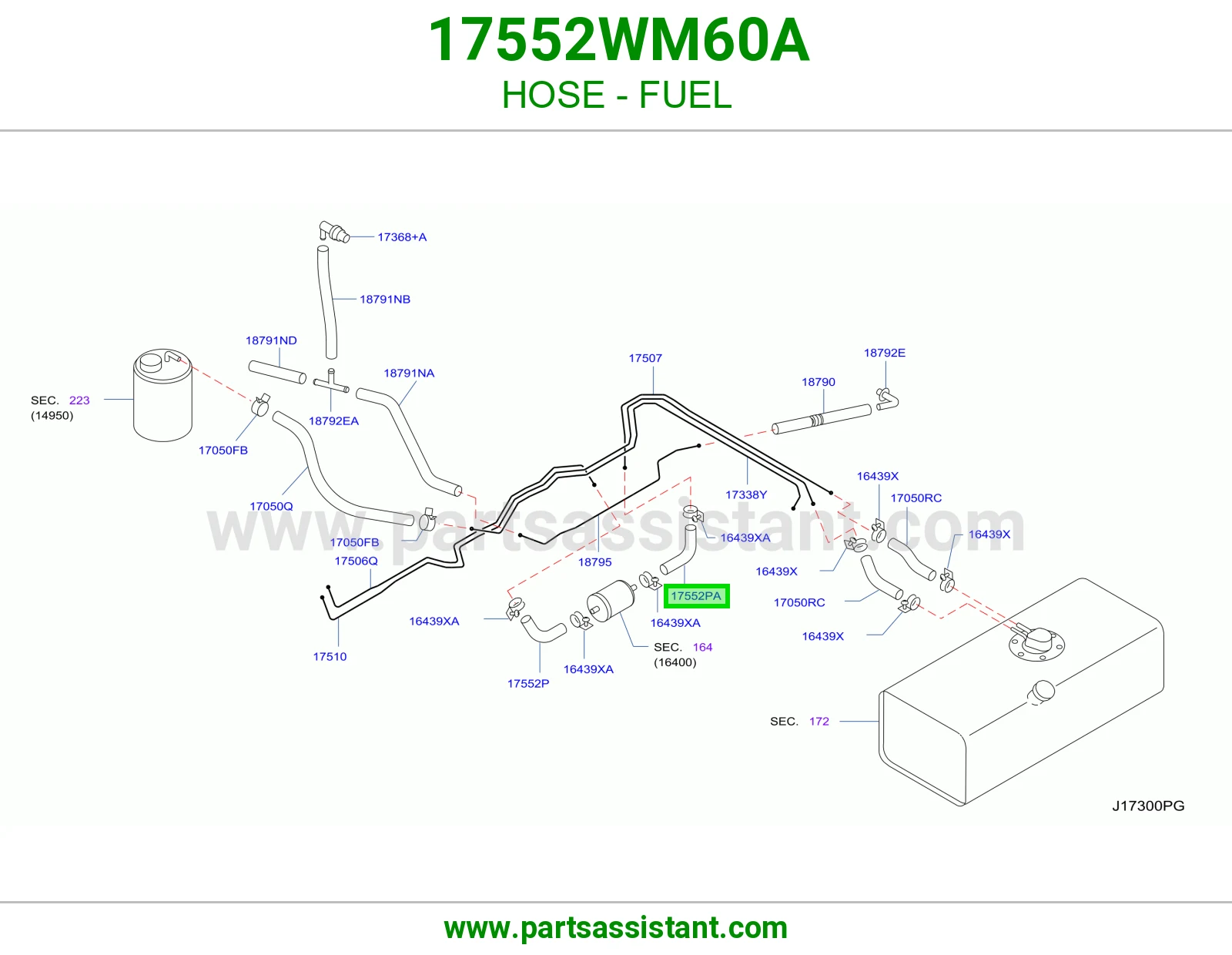لي بنزين 17552WM60A