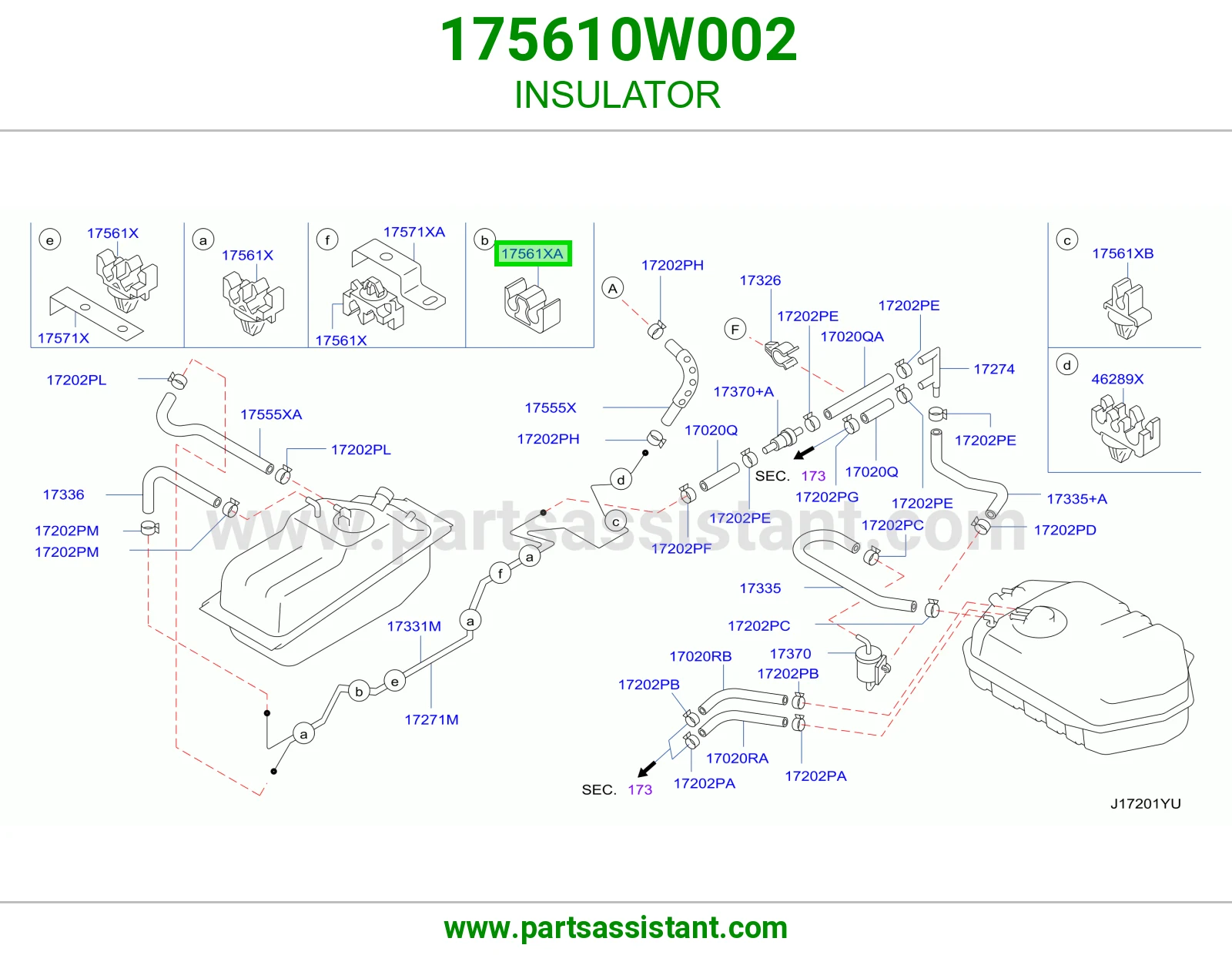 عازل 175610W002