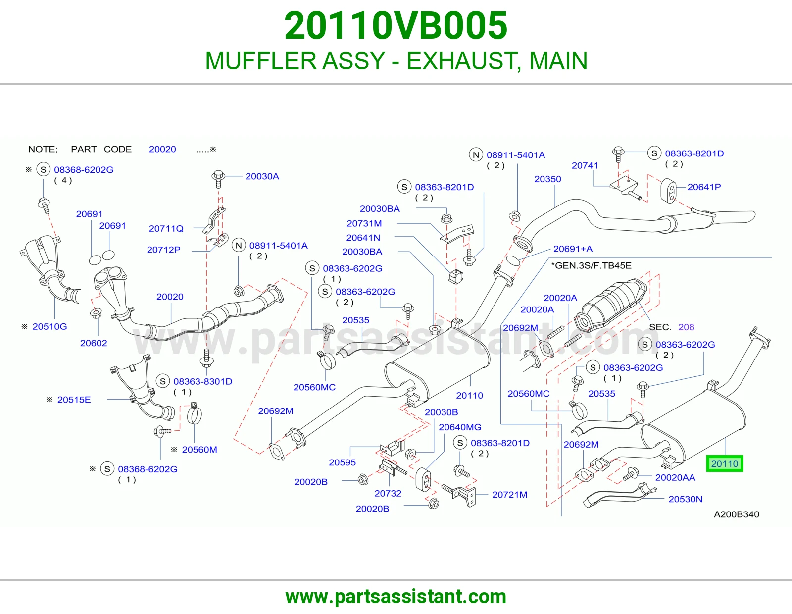 ماصوره كنداسه 20110VB005
