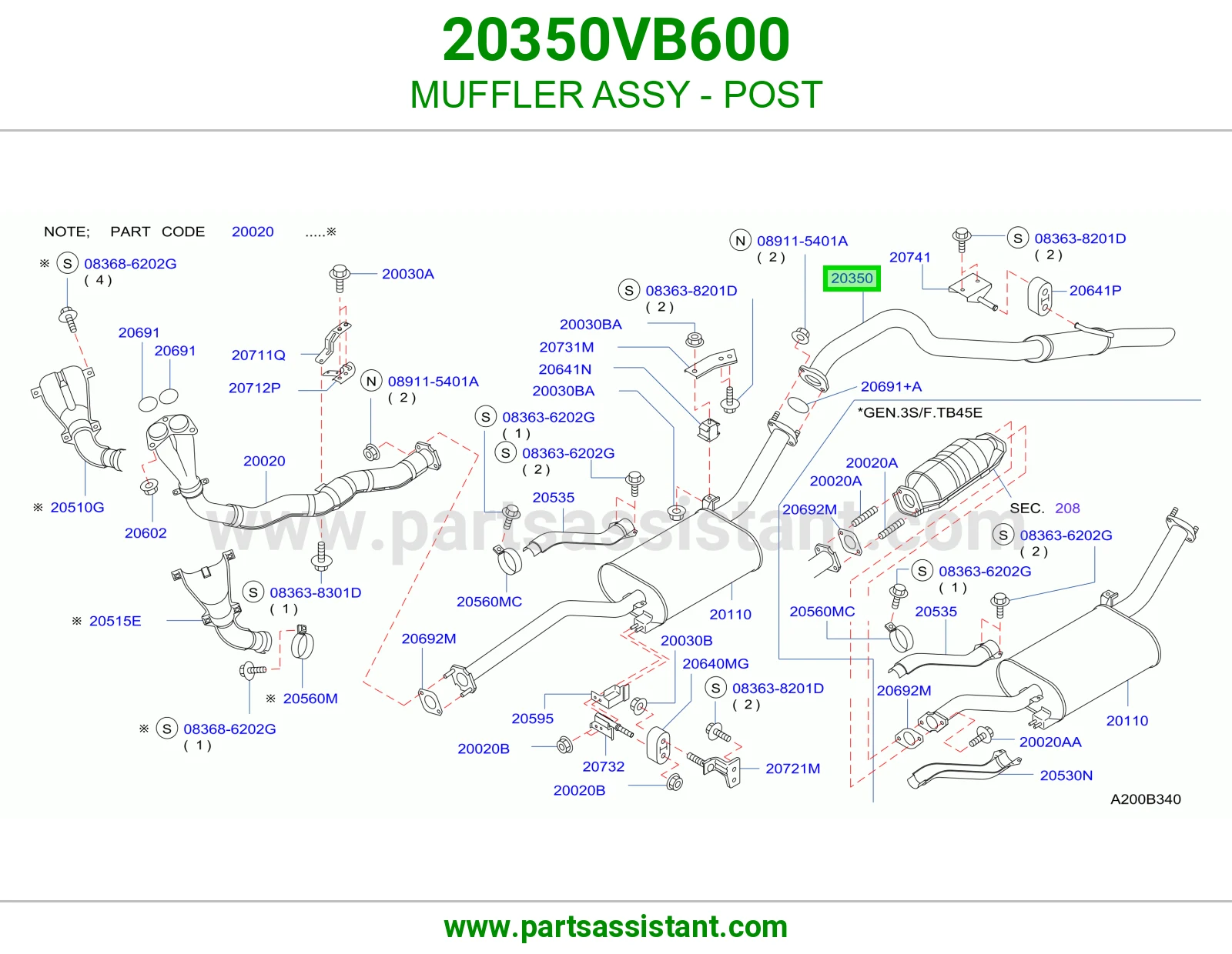 ماصوره كنداسه 20350VB600
