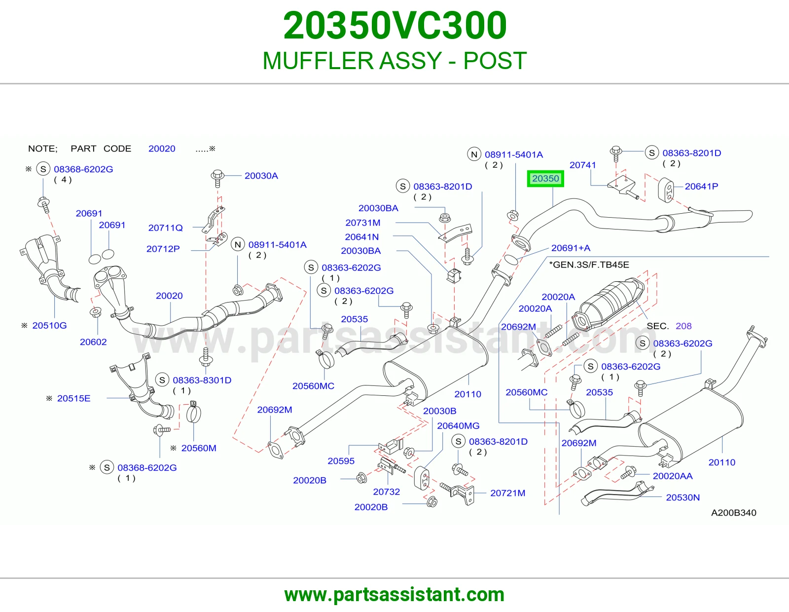 ماصوره كنداسه 20350VC300