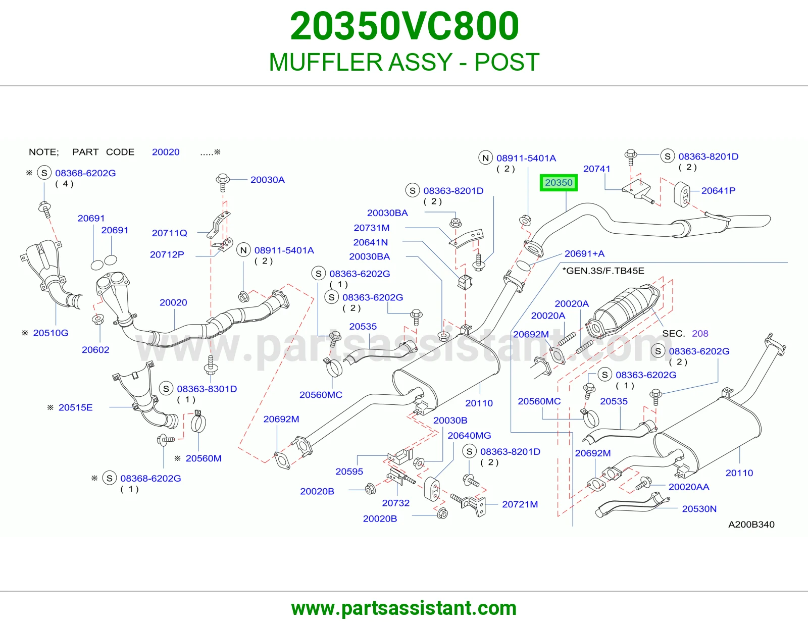 ماصوره كنداسه 20350VC800